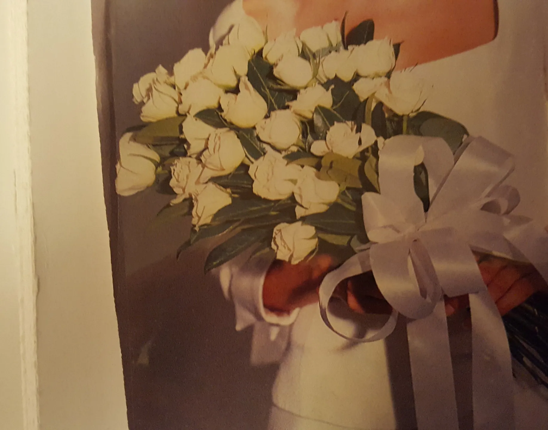 Hand tied white roses. Price according to quantity of roses