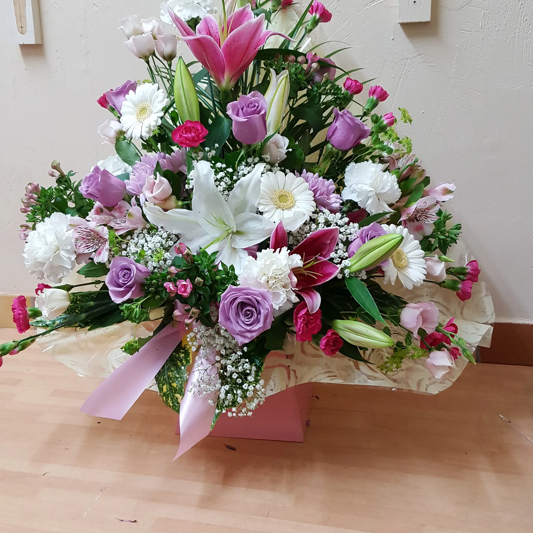 Box bouquets from £25. Colour of your choice